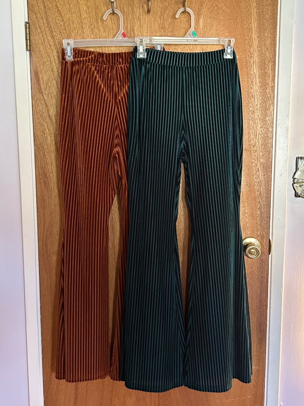 SHEIN Velvet Flare Pants | 2 Pairs